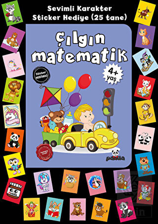 Stickerlı 4+ Yaş Çılgın Matematik