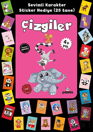 Stickerlı 4+ Yaş Çizgiler