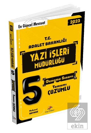 T.C Adalet Bakanlığı Yazı İşleri Müdürlüğü Sınavı Tamamı Çözümlü 5 Den