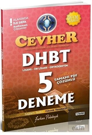 Tahayyül DHBT Cevher 5 Deneme PDF Çözümlü