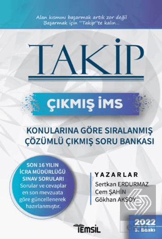 Takip Çıkmış İcra Müdürlüğü Sınavı Konularına Göre