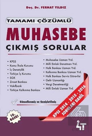 Tamamı Çözümlü Muhasebe Çıkmış Sorular