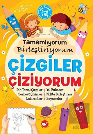 Tamamlıyorum Birleştiriyorum - Çizgiler Çiziyorum