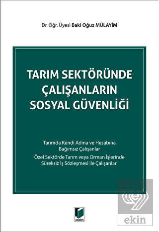 Tarım Sektöründe Çalışanların Sosyal Güvenliği