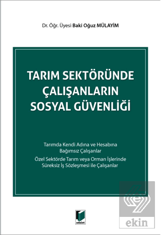 Tarım Sektöründe Çalışanların Sosyal Güvenliği