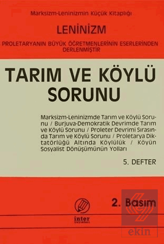 Tarım ve Köylü Sorunu