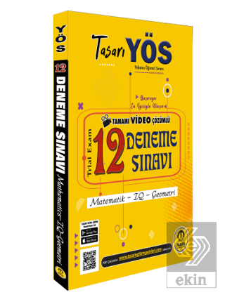 Tasarı Yös 12 Video Çözümlü Deneme Sınavı