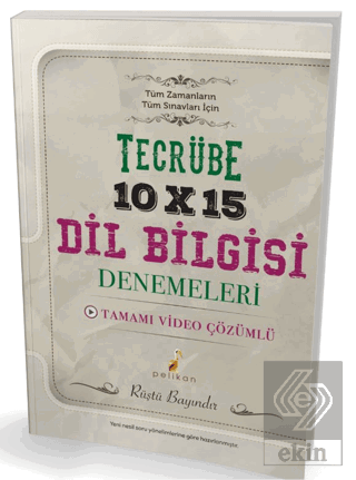 Tecrübe 10x15 Video Çözümlü Dil Bilgisi Denemeleri