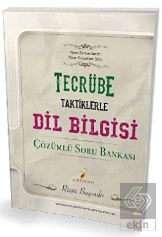 Tecrübe Taktiklerle Dil Bilgisi Çözümlü Soru Banka