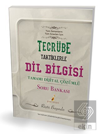 Tecrübe Taktiklerle Dil Bilgisi Çözümlü Soru Banka