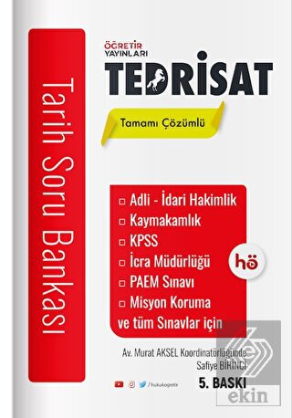 Tedrisat Tarih Soru Bankası