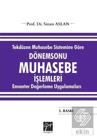 Tekdüzen Muhasebe Sistemine Göre Dönemsonu Muhaseb