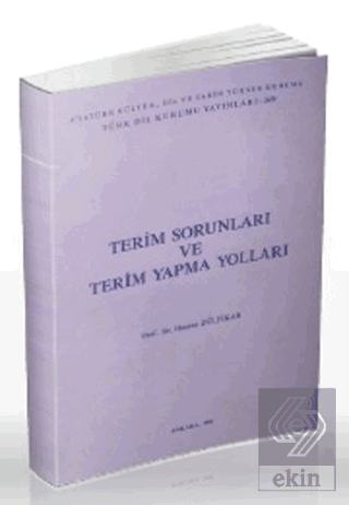 Terim Sorunları ve Terim Yapma Yolları