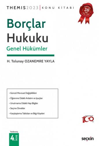 Themis Borçlar Hukuku Genel Hükümler Konu Kitabı