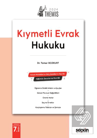 THEMIS Kıymetli Evrak Hukuku Konu Kitabı Ticaret Hukuku Cilt III