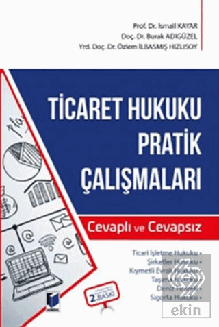 Ticaret Hukuku Pratik Çalışmaları