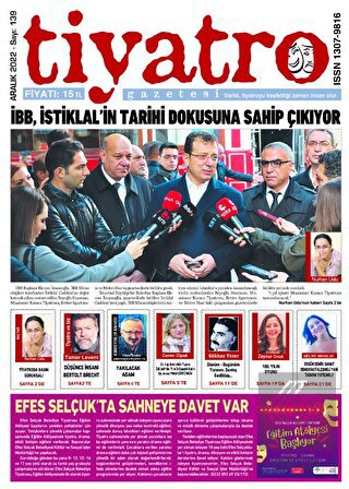 Tiyatro Gazetesi Sayı: 139 - Aralık 2022