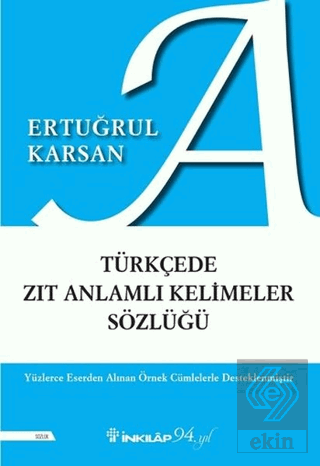 Türkçede Zıt Anlamlı Kelimeler Sözlüğü