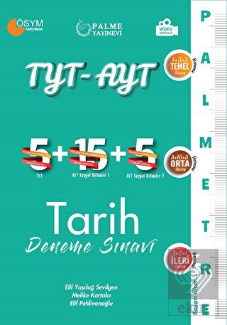 TYT - AYT 25 Tarih Deneme Sınavı (Palmetre Serisi)