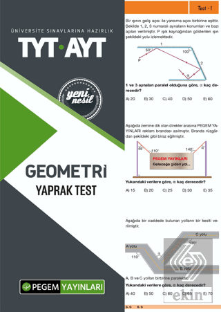 TYT-AYT Geometri Yaprak Test