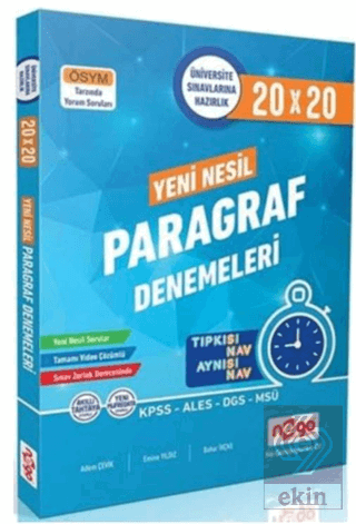 TYT AYT Paragraf Branş Denemeleri