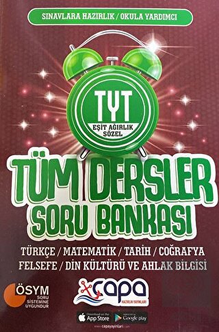 TYT Eşit Ağırlık / Sözel Tüm Dersler Soru Bankası