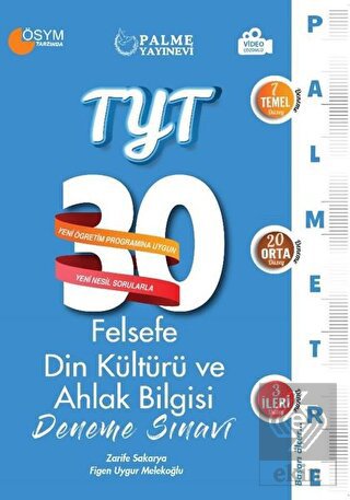 TYT Felsefe Din Kültürü ve Ahlak Bilgisi 30 Deneme