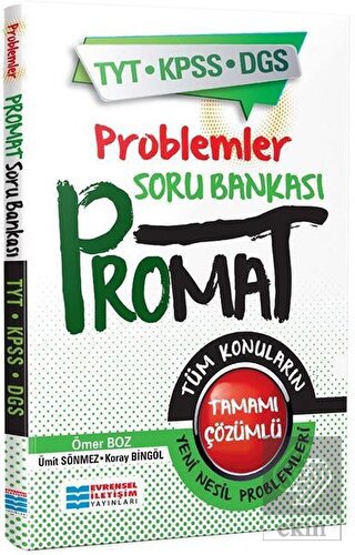 TYT-KPSS-DGS Promat Problemler Soru Bankası