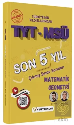 TYT MSÜ Matematik Geometri Son 5 Yıl Çıkmış Sınav