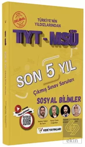 TYT MSÜ Sosyal Bilimler Son 5 Yıl Çıkmış Sınav Sor