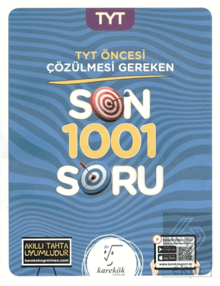 TYT Öncesi Çözülmesi Gereken Son 1001 Soru