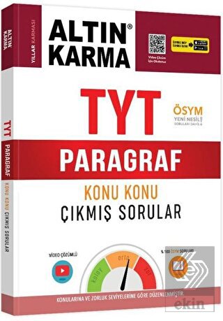 TYT Paragraf Konu Konu Çıkmış Sorular