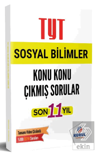 TYT Sosyal Bilimler Son 11 Yıl Konu Konu Çıkmış Sorular ve Video Çözüm