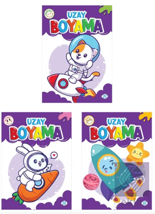 Uzay Boyama Seti (3 Kitap)