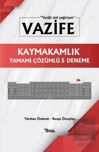 Vazife Kaymakamlık Tamamı Çözümlü 5 Deneme