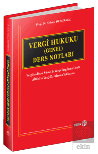 Vergi Hukuku (Genel) Ders Notları