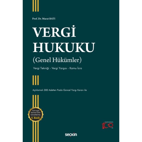 Vergi Hukuku (Genel Hükümler)