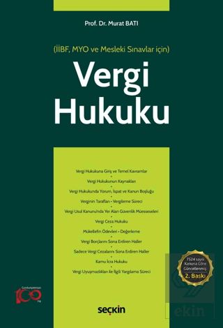 Vergi Hukuku (MYO) (İİBF, MYO ve Mesleki Sınavlar için)