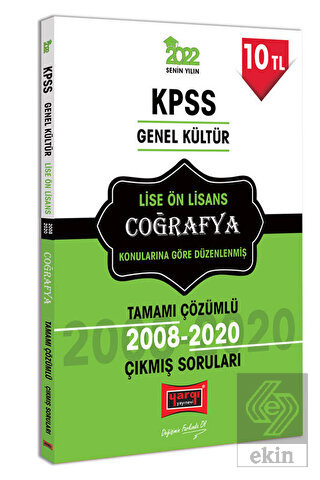 Yargı 2022 KPSS GK Lise Ön Lisans Coğrafya Tamamı