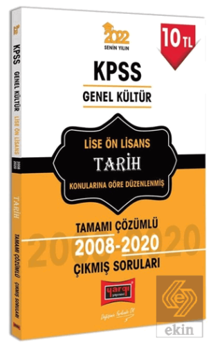 Yargı 2022 KPSS GK Lise Ön Lisans Tarih Tamamı Çöz