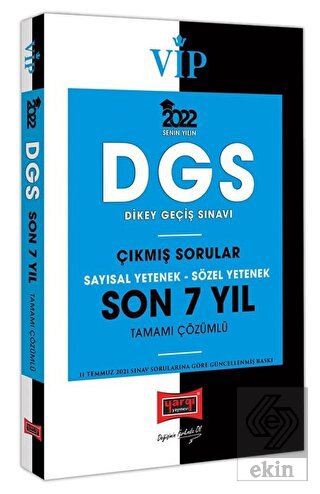 Yargı 2022 VİP DGS Sayısal Yetenek Sözel Yetenek S