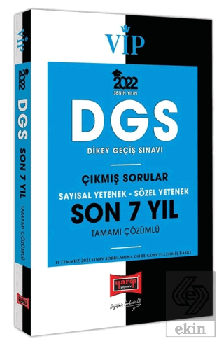 Yargı 2022 VİP DGS Sayısal Yetenek Sözel Yetenek S