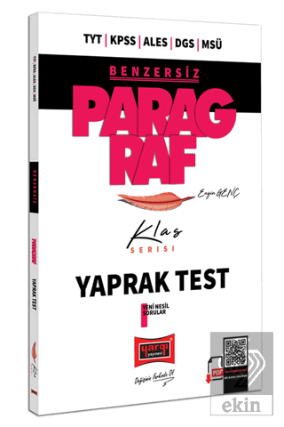 Yargı Paragraf Klas Serisi Yaprak Test