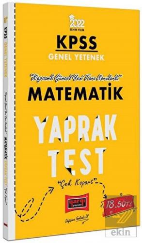 Yargı Yayınları 2022 KPSS Lisans GY Matematik Yapr