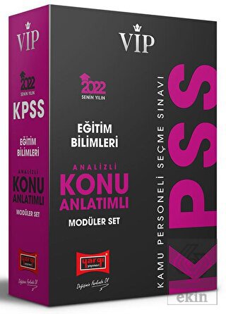 Yargı Yayınları 2022 VİP KPSS Eğitim Bilimleri Analizli Konu Anlatımlı