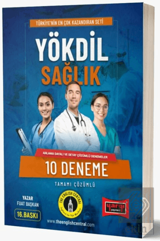 Yargı Yayınları YÖKDİL Sağlık Tamamı Çözümlü 10 De