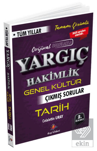 Yargıç Adli- İdari Hakimlik Tarih Tüm Yıllar Çıkmış Sorular