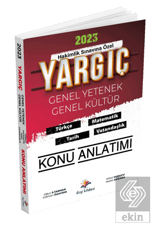 Yargıç Hakimlik Genel Yetenek Genel Kültür Konu Anlatımı