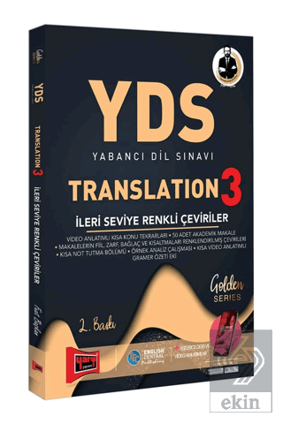 YDS Translation 3 İleri Seviye Renkli Çeviriler