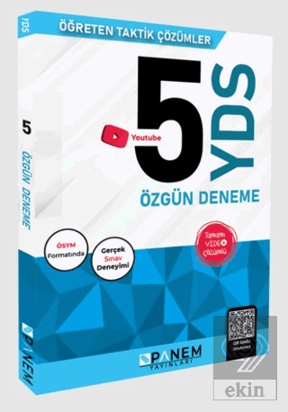 YDS Video Çözümlü Özgün 5 Deneme Panem Yayınları